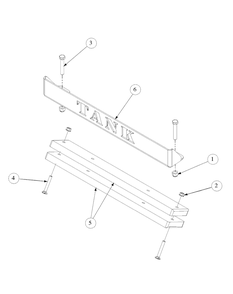 Rear Bumper Diagram and Parts List for M48-HN 53BB5E6V750-20-HP-OHV Cub Cadet Lawn Tractor